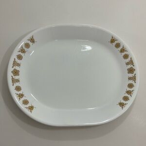 Corelle Oval Platter Butterfly Gold 
Large 	2” x 10”